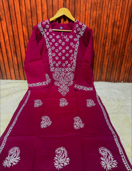 Pure Cotton Chikankari handwork Kurti in Germany