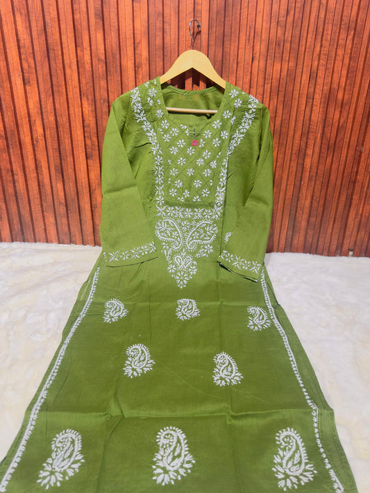Pure Cotton Chikankari handwork Kurti in Munich