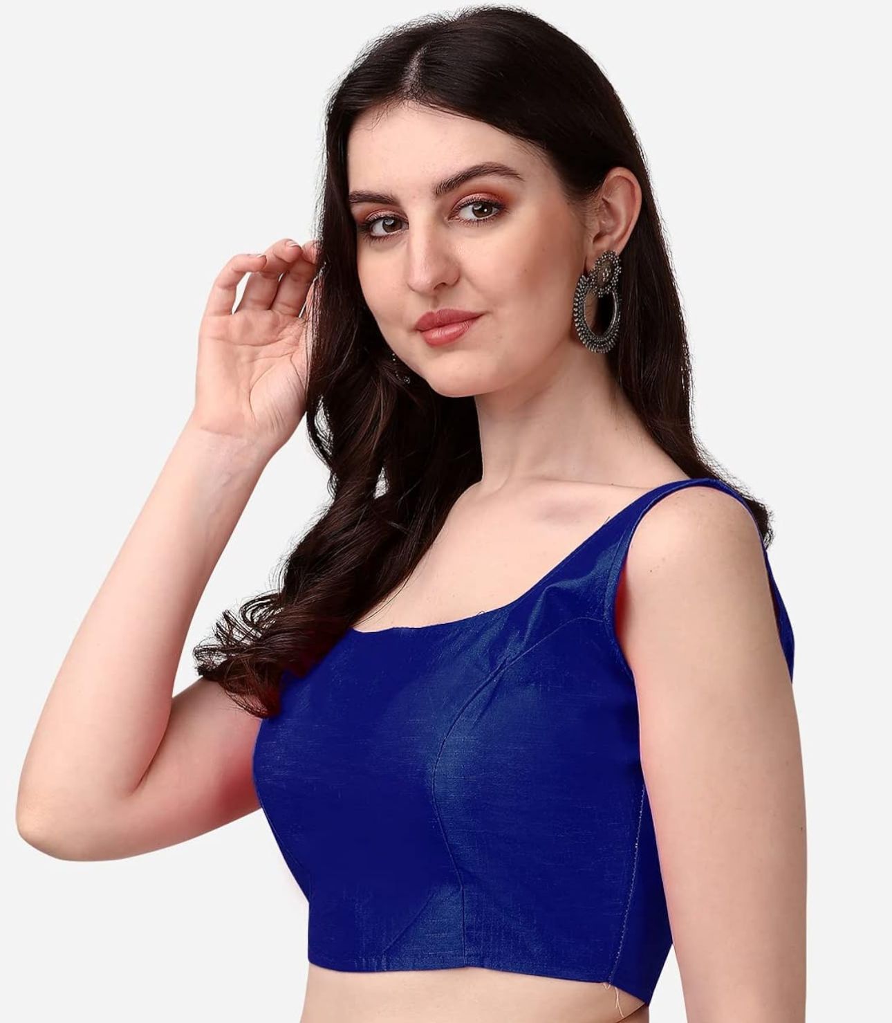 Women's Readymade Art Silk Sleeveless Saree Blouse in Germany