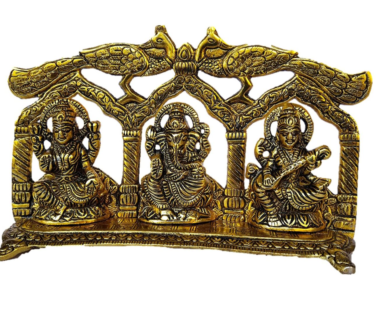 Brass Metal Ganesh Ji, Lakshmi Ji and Saraswati Ji Statue in Germany