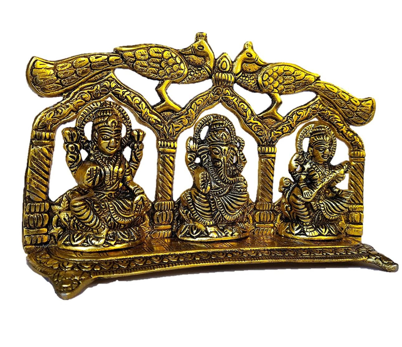 Brass Metal Ganesh Ji, Lakshmi Ji and Saraswati Ji Statue in Germany