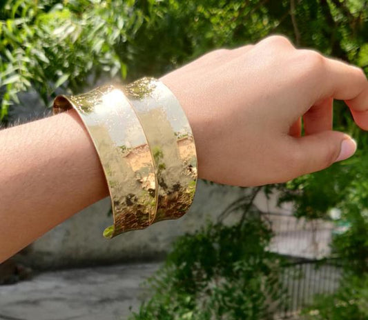 Anti Tarnish 2 layer Cuff Adjustable Size Bracelet for Women and Girls in Germany