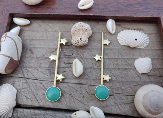 Dangle Earring Handmade Brass Earrings Collection Matt Finish Earrings in Germany
