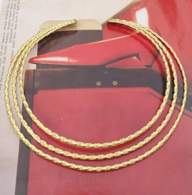 Handmade Brass Anti Tarnish Water Proof Adore Amala Hasli Choker Brass Necklace in Munich