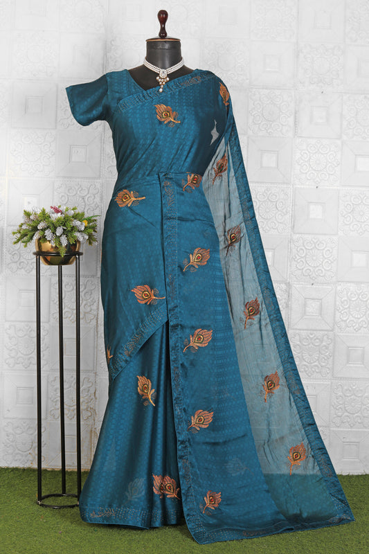Embroidered Chiffon Saree  in Berlin