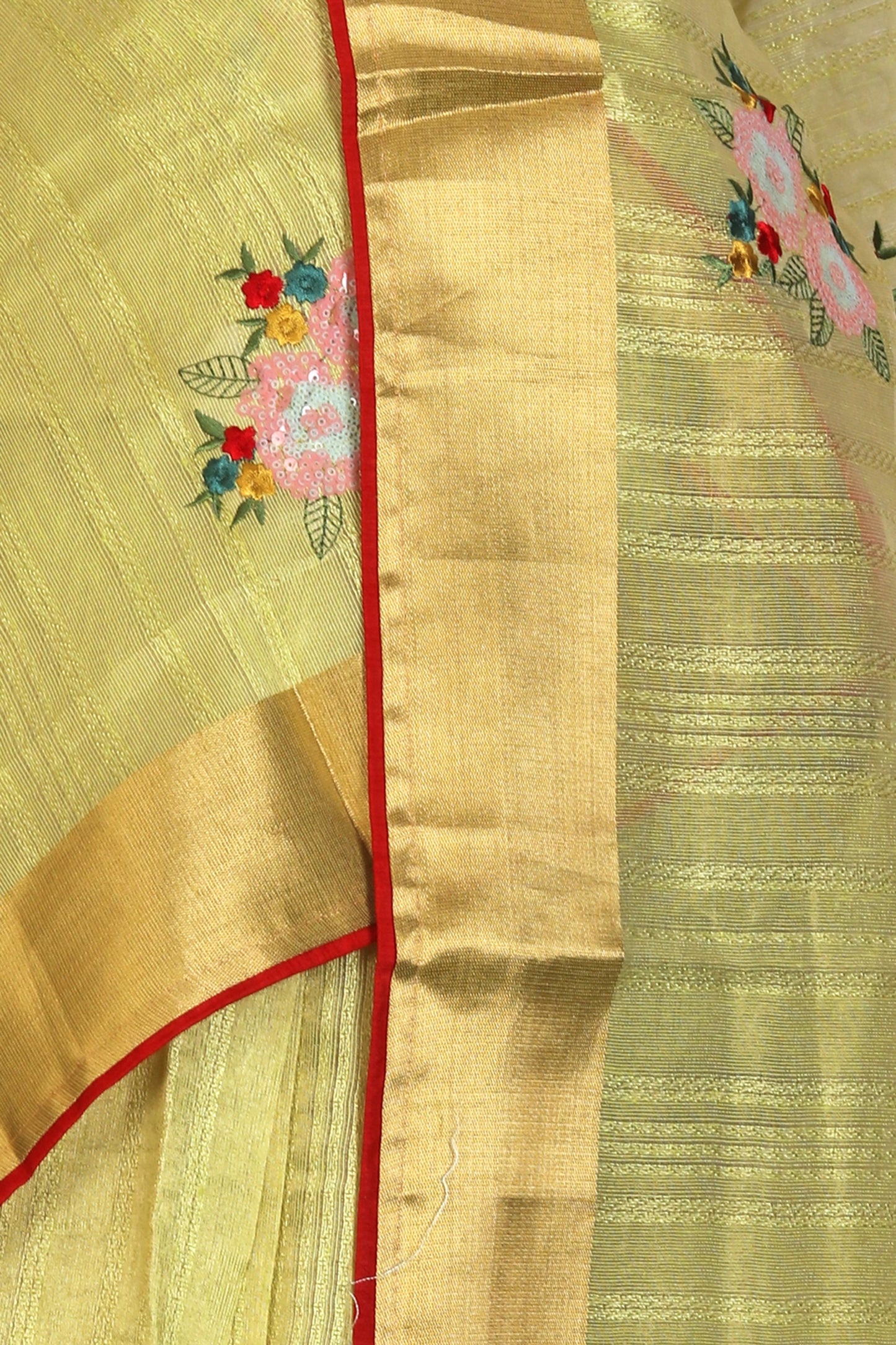 Beautiful Chanderi Silk Saree with stitched blouse in Germany