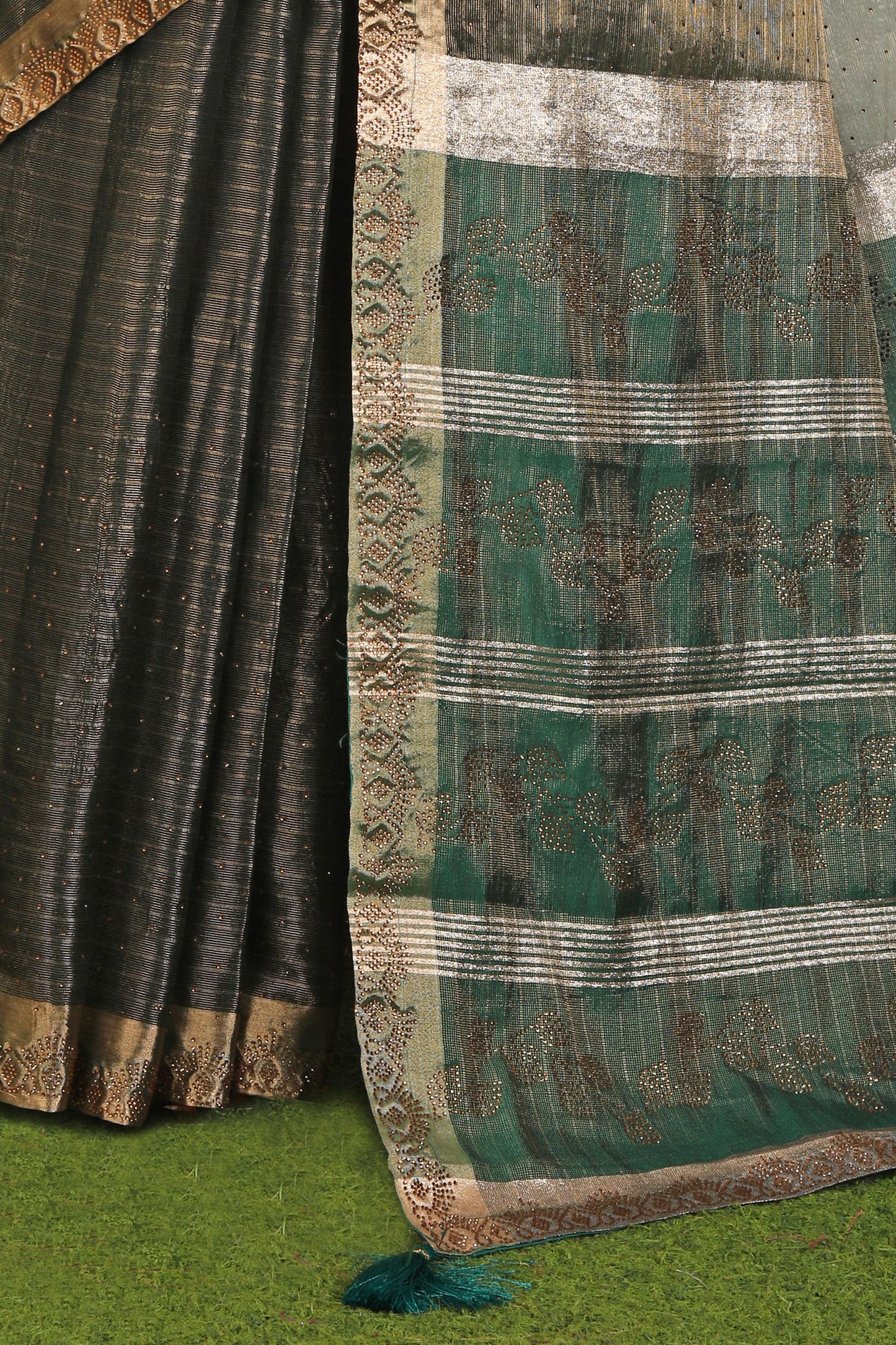 Chanderi Silk Saree with stitched blouse in Germany