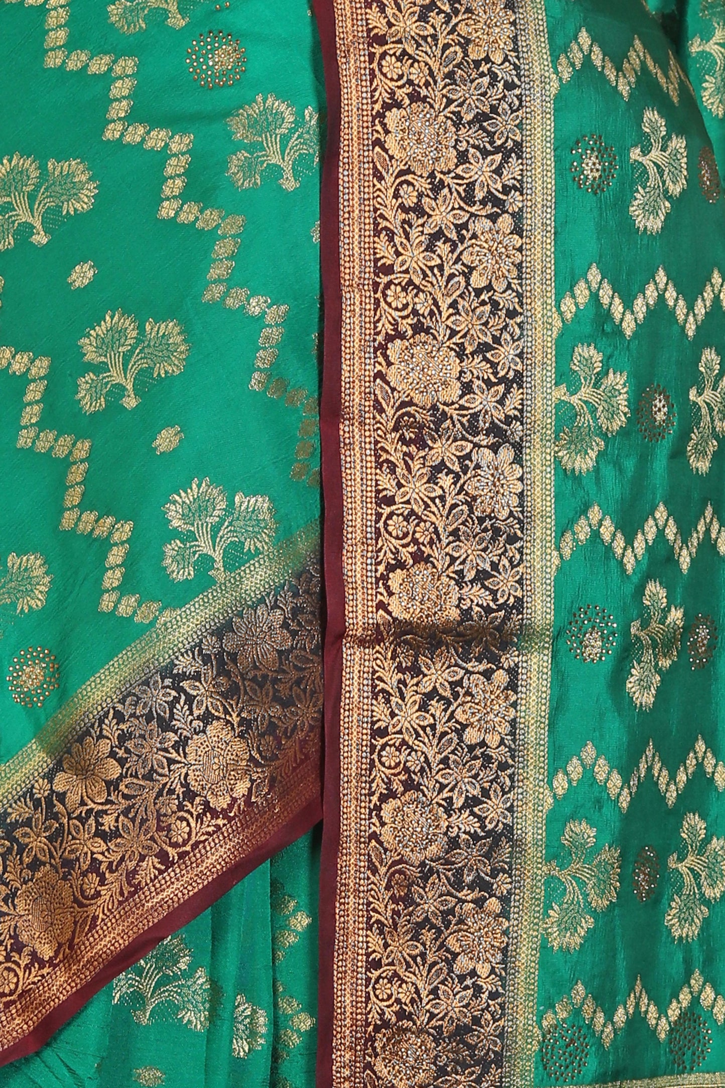 Chanderi Silk Saree with stitched blouse in Germany