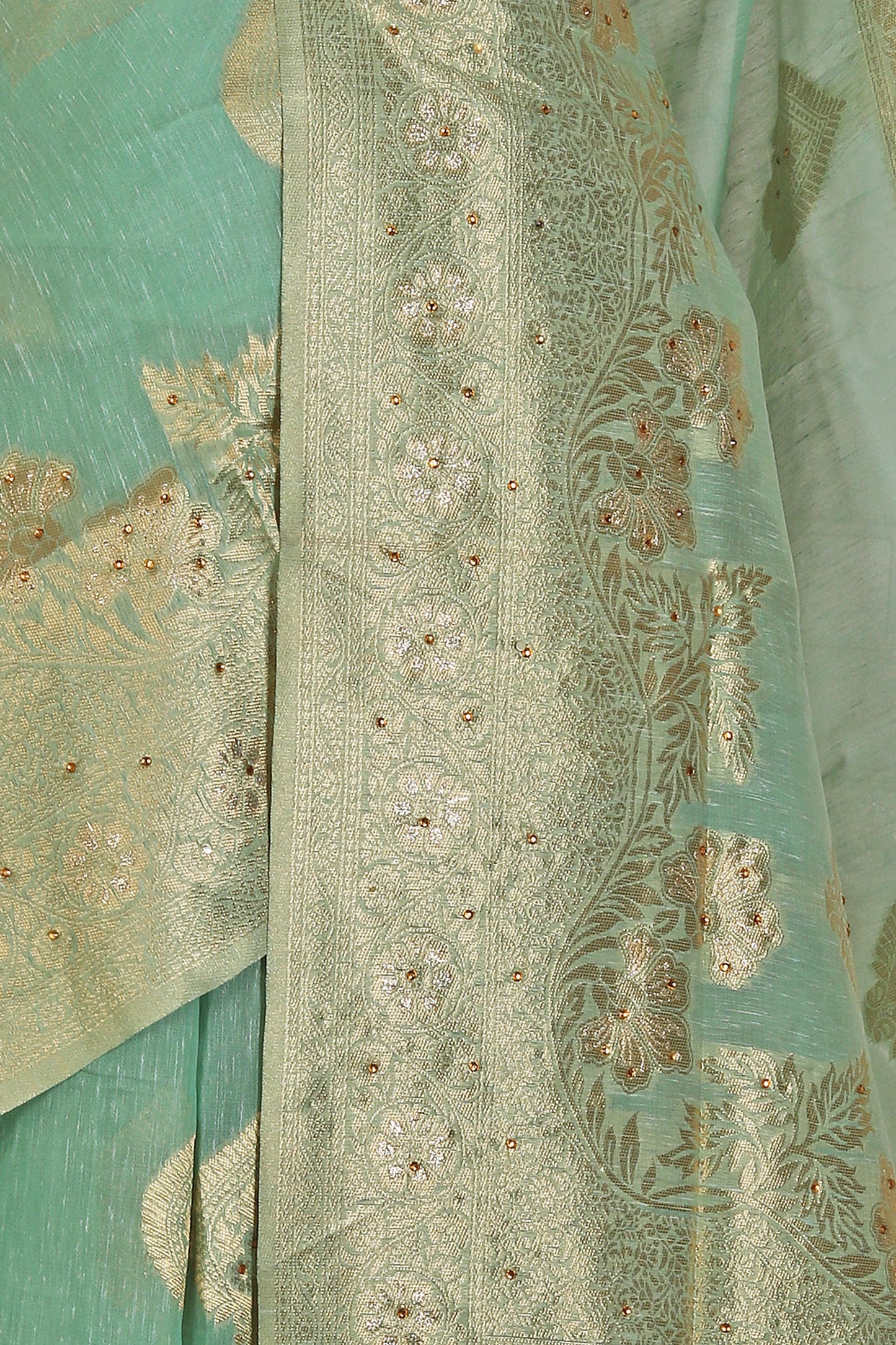 Chanderi Silk Saree with stitched blouse in Germany