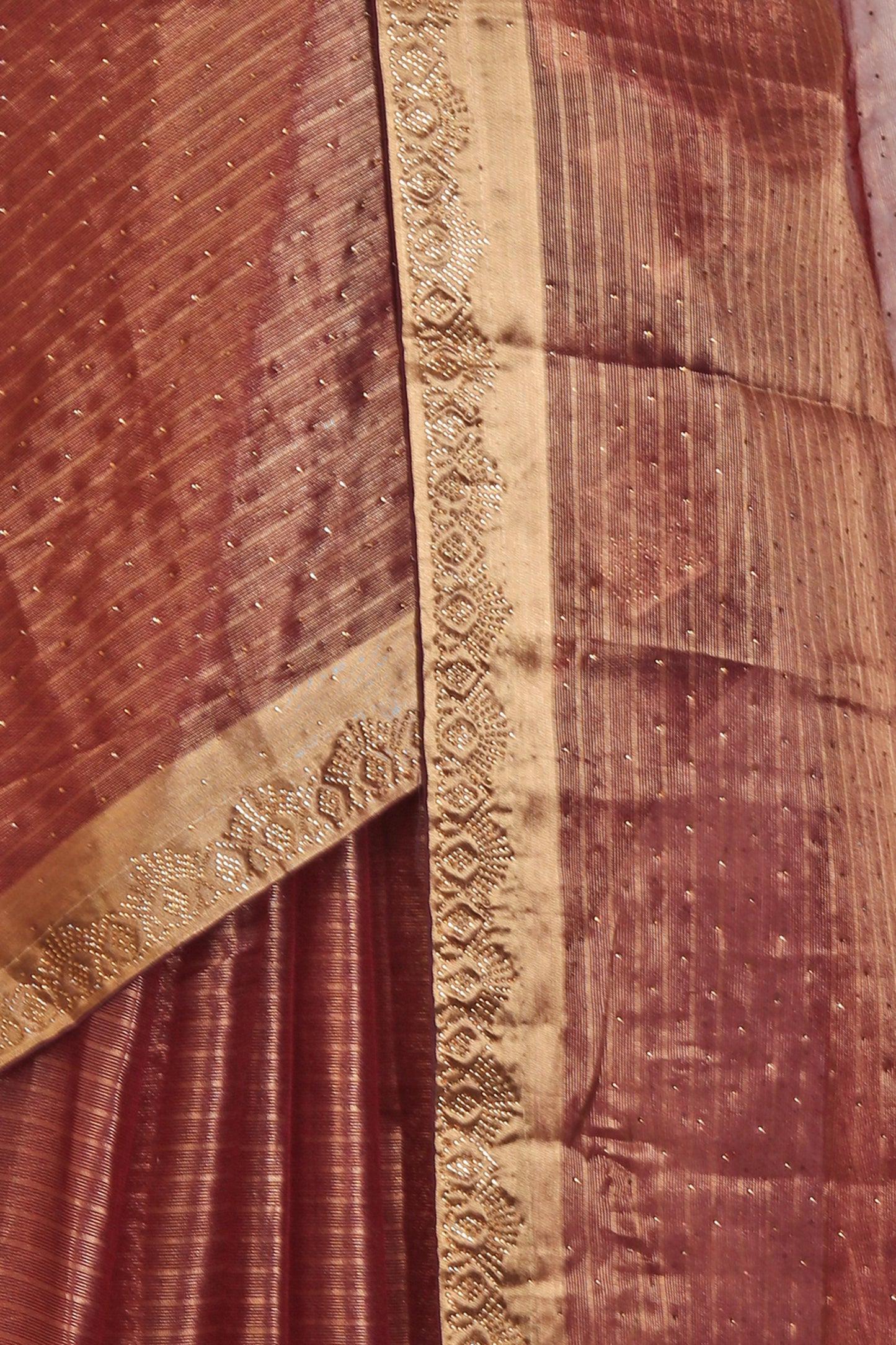 Chanderi Silk Saree with stitched blouse in Germany