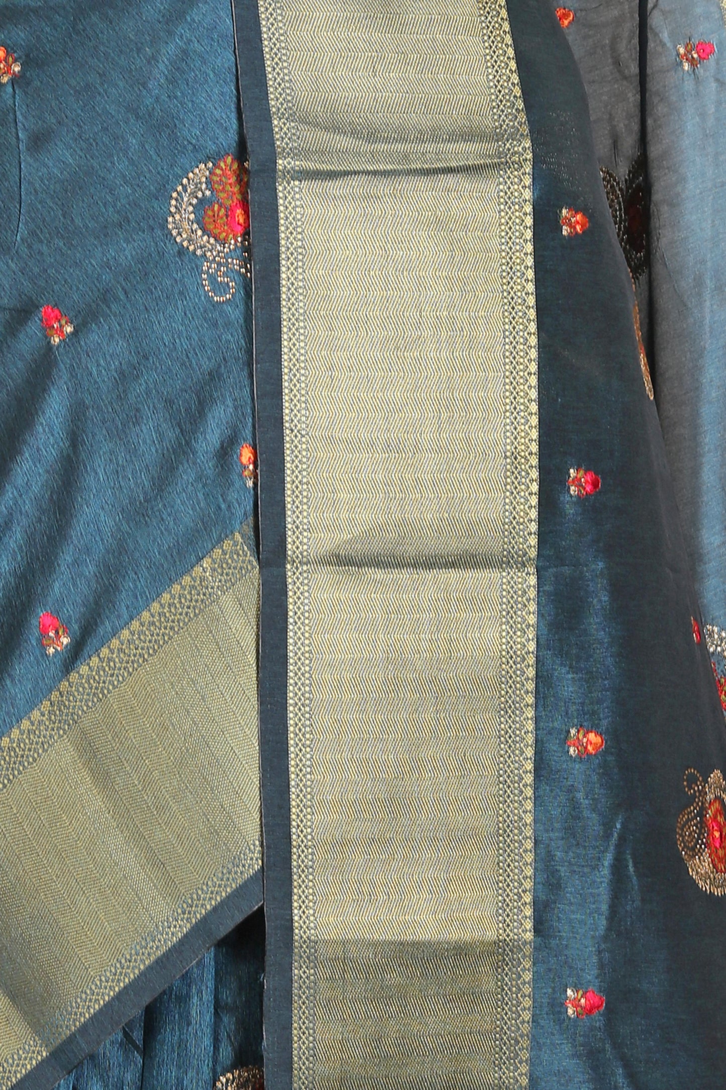 Chanderi Silk Saree with stitched blouse in Germany