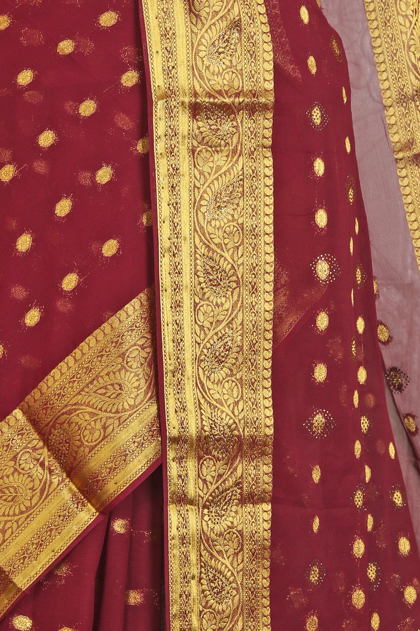 Chanderi Silk Saree with stitched blouse in Germany