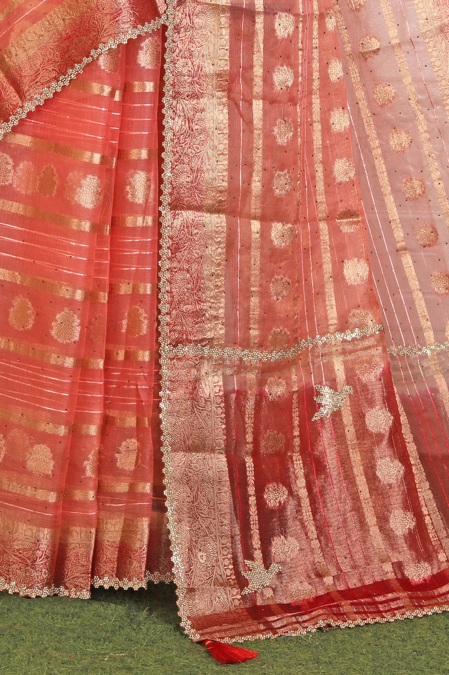 Chanderi Silk Saree with stitched blouse in Germany