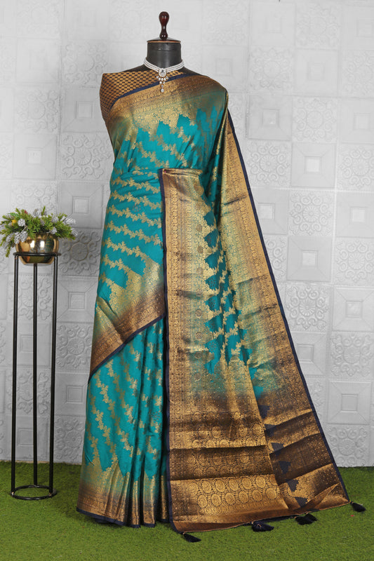 Chanderi Silk Saree with stitched blouse in Germany