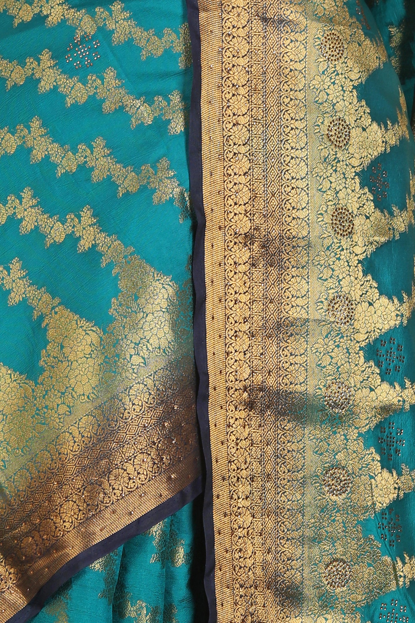 Chanderi Silk Saree with stitched blouse in Germany