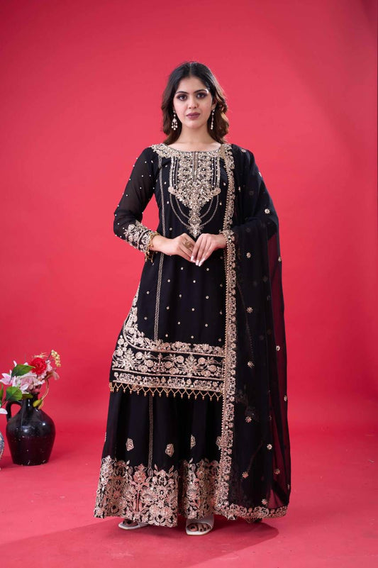 Beautiful Sequence Work Top-Bottom And Dupatta Set in Munich