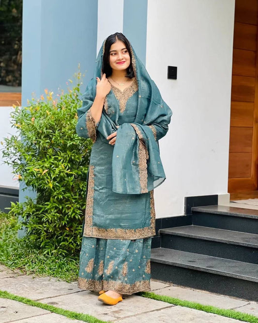 Party Wear Look Top-Dupatta and Fully Stiched Bottom in Berlin