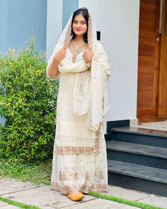 Party Wear Look Top-Dupatta and Fully Stiched Bottom Suit Set in Berlin