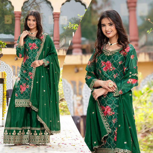 Tradition and modern elegance, these Sharara/Palazzo sets in Berlin