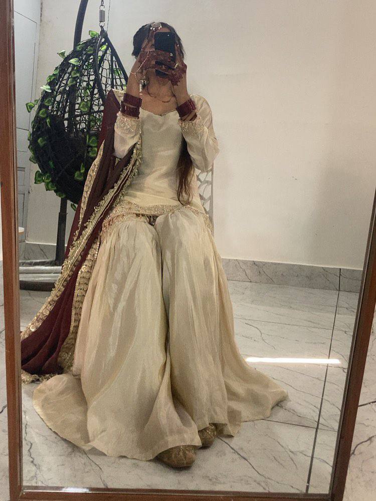 SEQUENCE EMBROIDERED TOP, SARARA  AND DUPATTA IN GERMANY