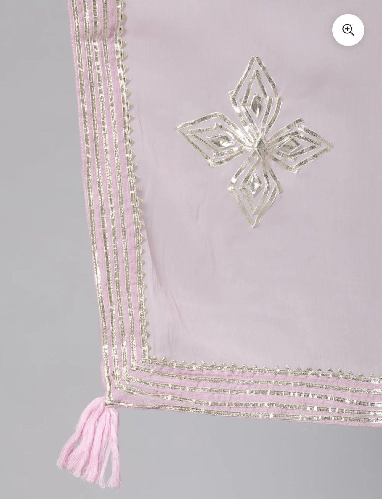 Women's  Gota Patti Embroidered A-Line Kurta Trouser Dupatta Set in Germany