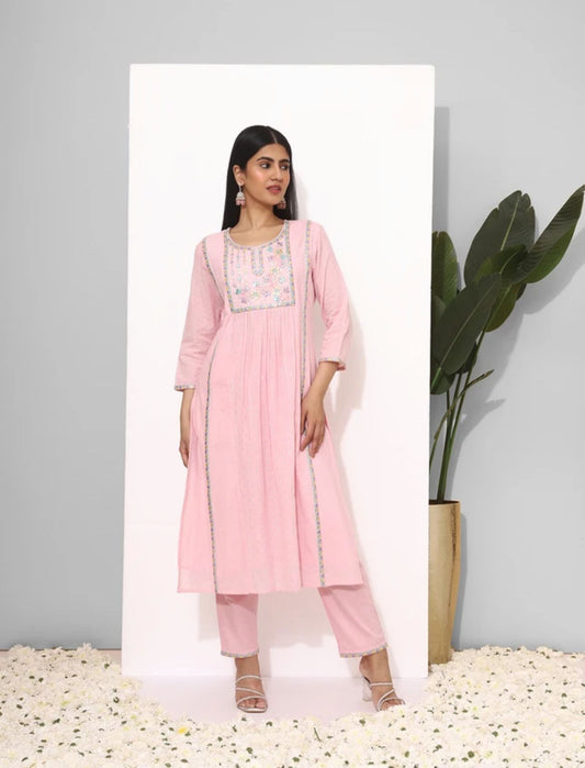 Pure Cotton Kurta with Trousers &Dupatta in Berlin