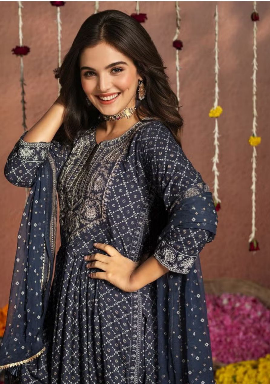 Women's Viscose Rayon Flared Fit Kurta Set in Berlin