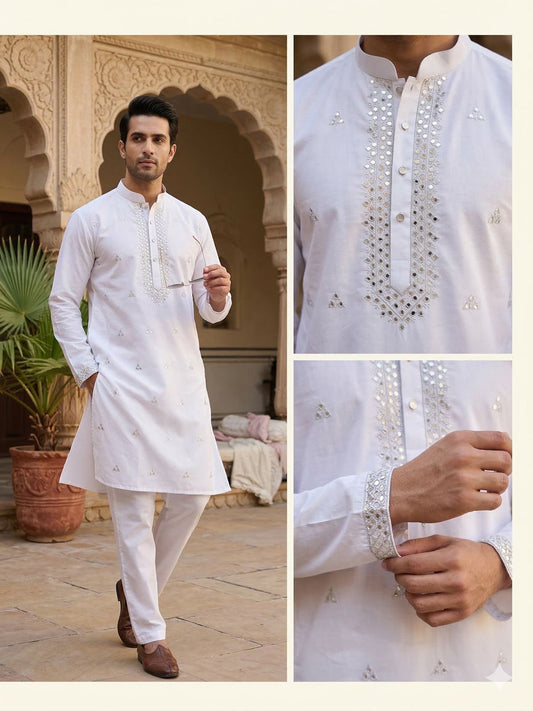 WHITE  KURTA PAJAMA IN BERLIN