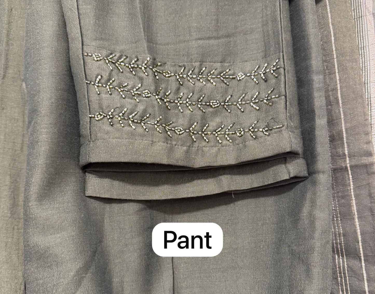 Green Handwork sleeves and bottom  Kurta Bottom Dupatta Set in Berlin