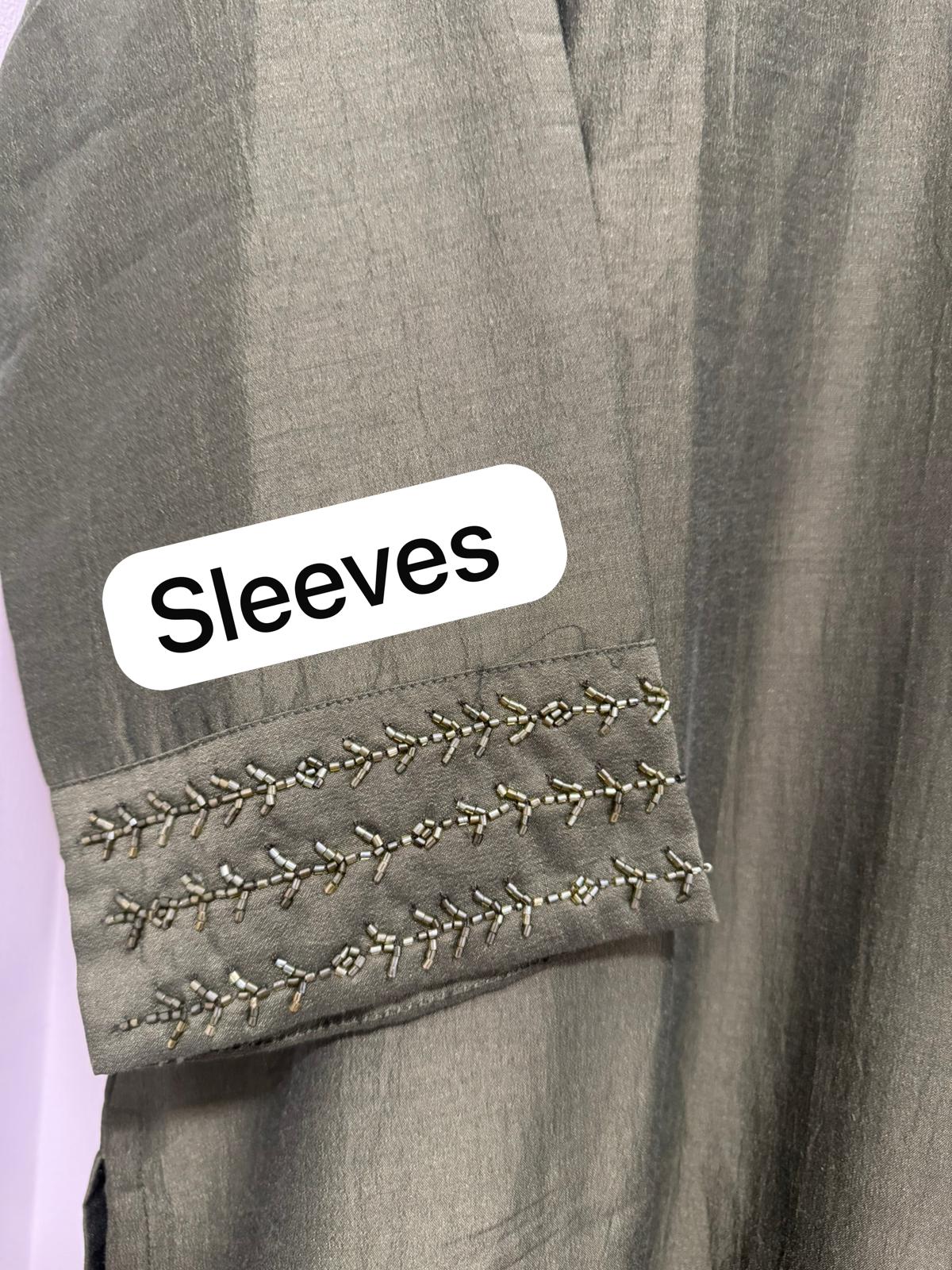 Green Handwork sleeves and bottom  Kurta Bottom Dupatta Set in Berlin