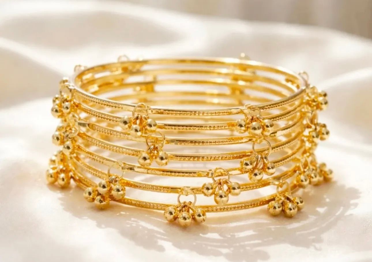 Golden Kashmiri bangles in Germany