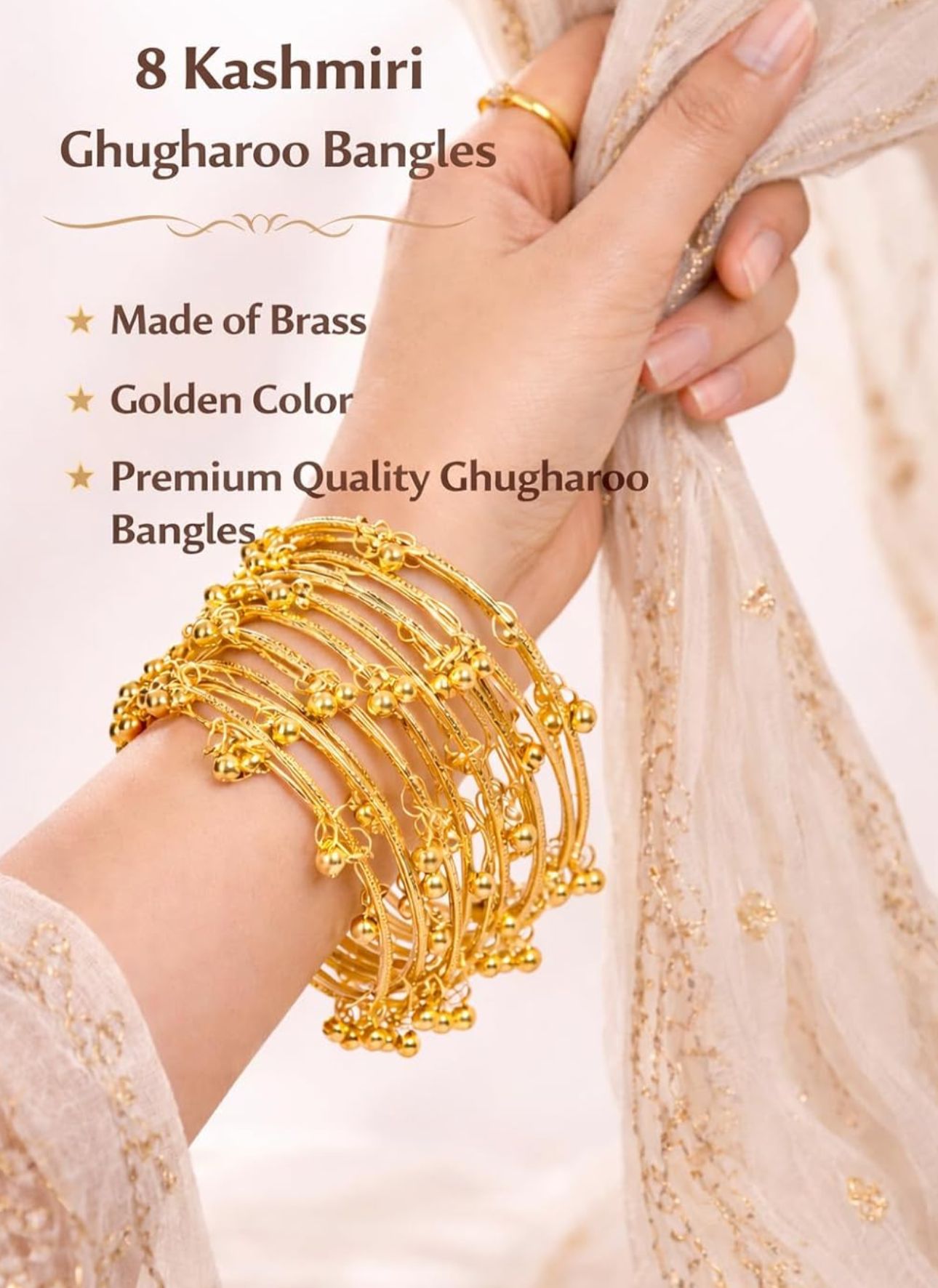Golden Kashmiri bangles in Germany