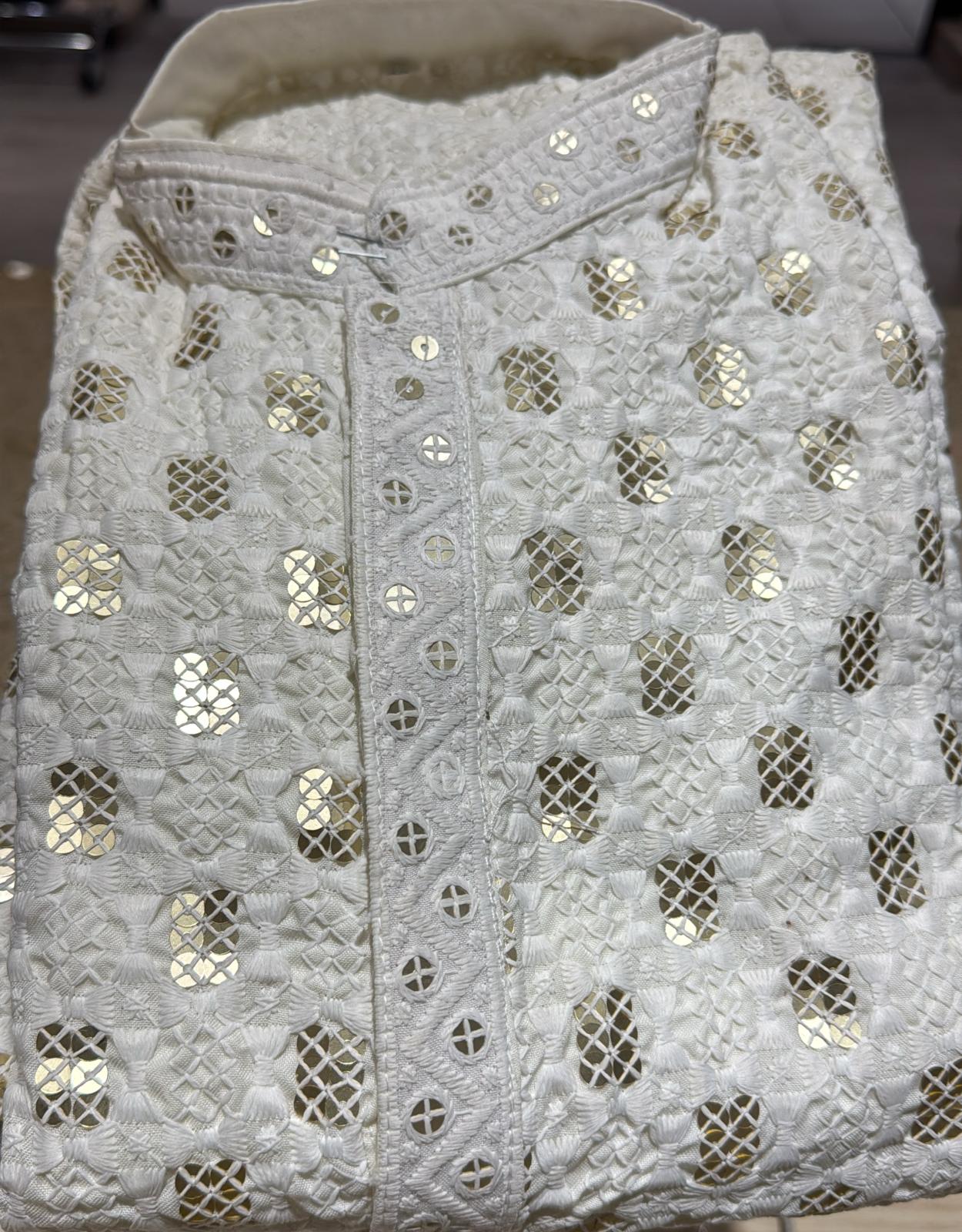 Linen Embroidery Premium Cotton Kurta Pajama set in Berlin