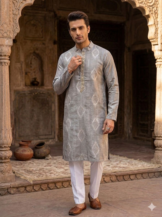Mens Kurta Designer Magic Cotton Slub Kurta Payjama in Germany