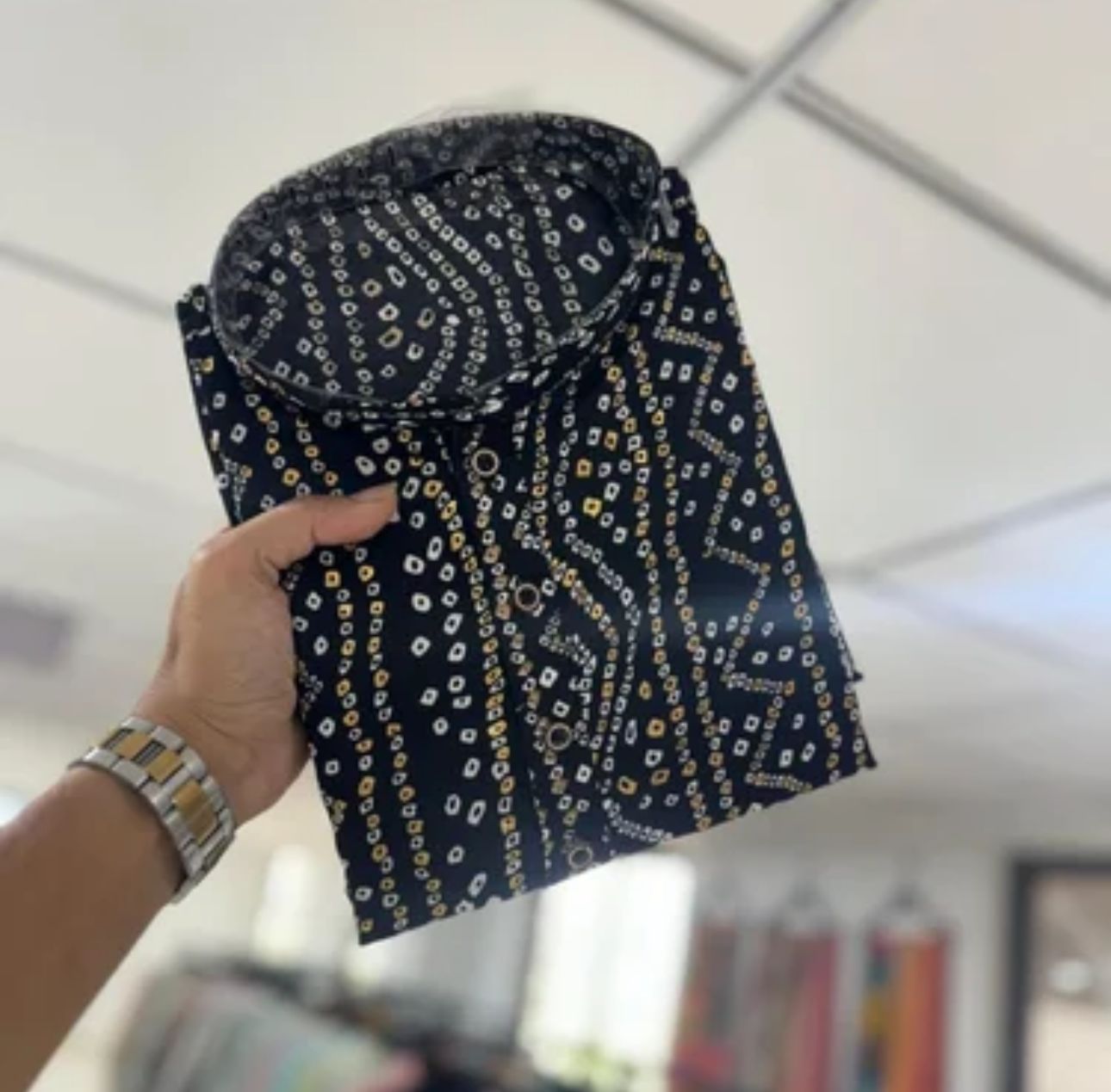 Men's ethnic printed kurta with Pajama in Berlin