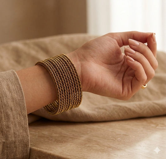 Golden Antique bangles in Germany