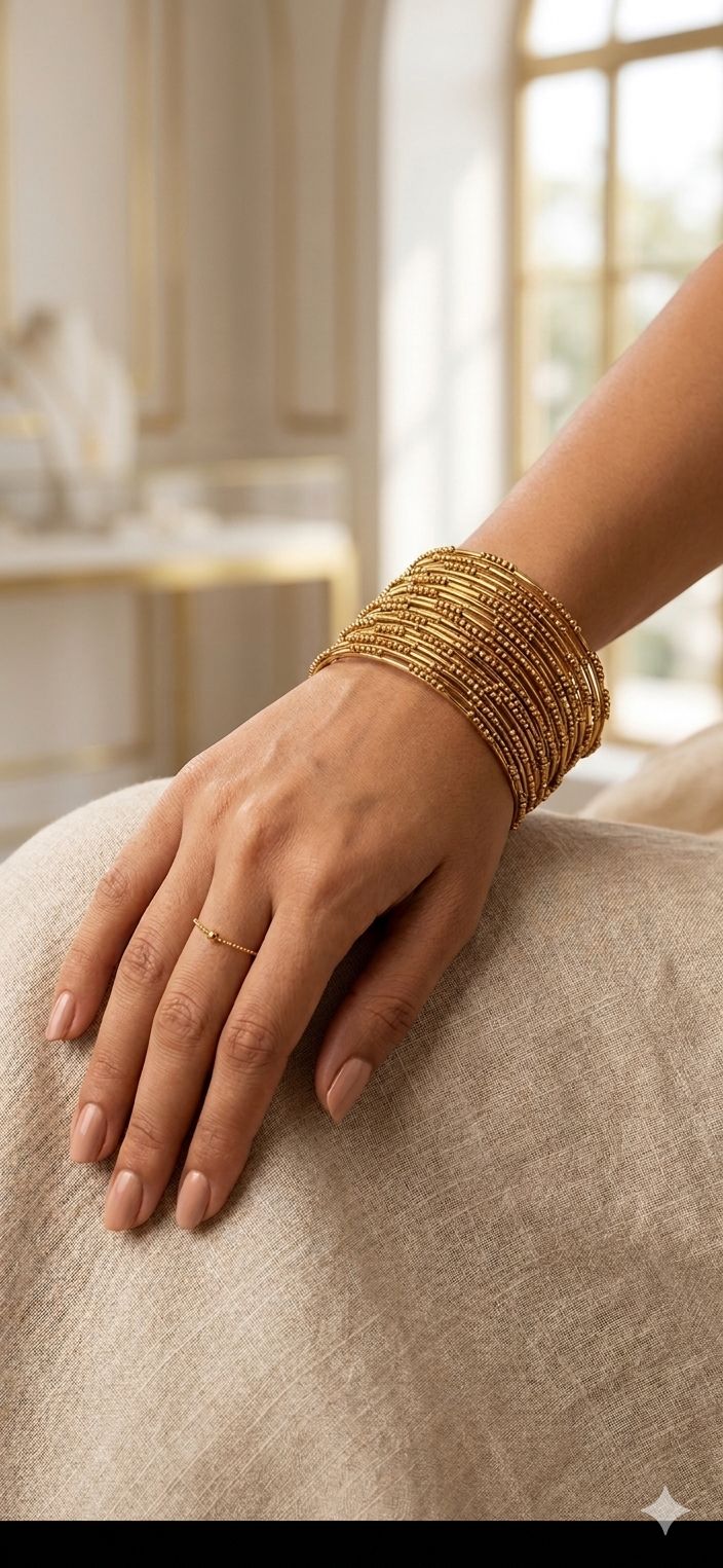 Golden Elegant Antique bangles In Germany