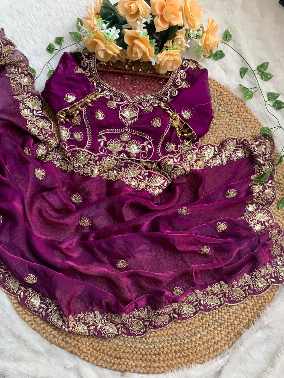 Violet Beautiful saree in Germany
