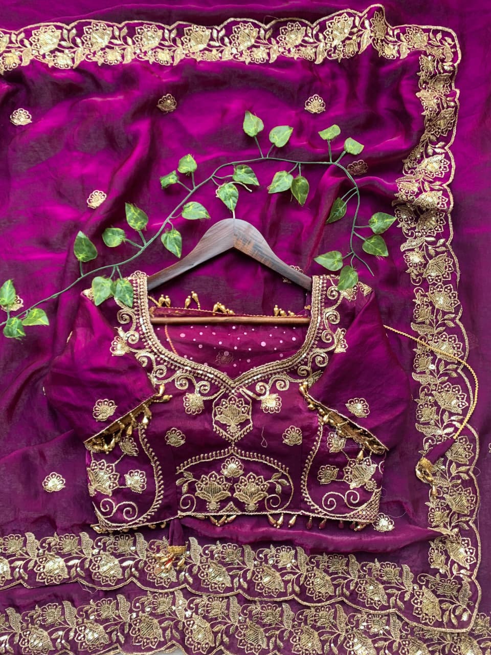Violet Beautiful saree in Germany