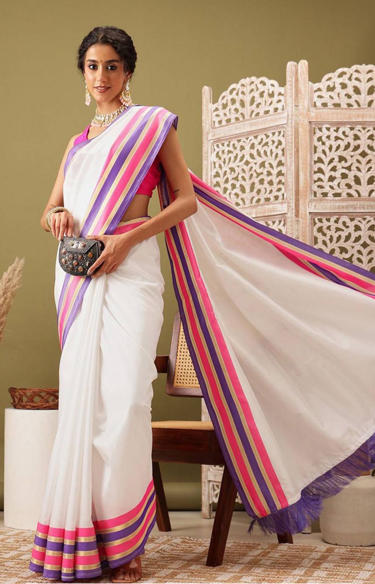 Zari Kasavu Saree in Berlin(Onam Saree)