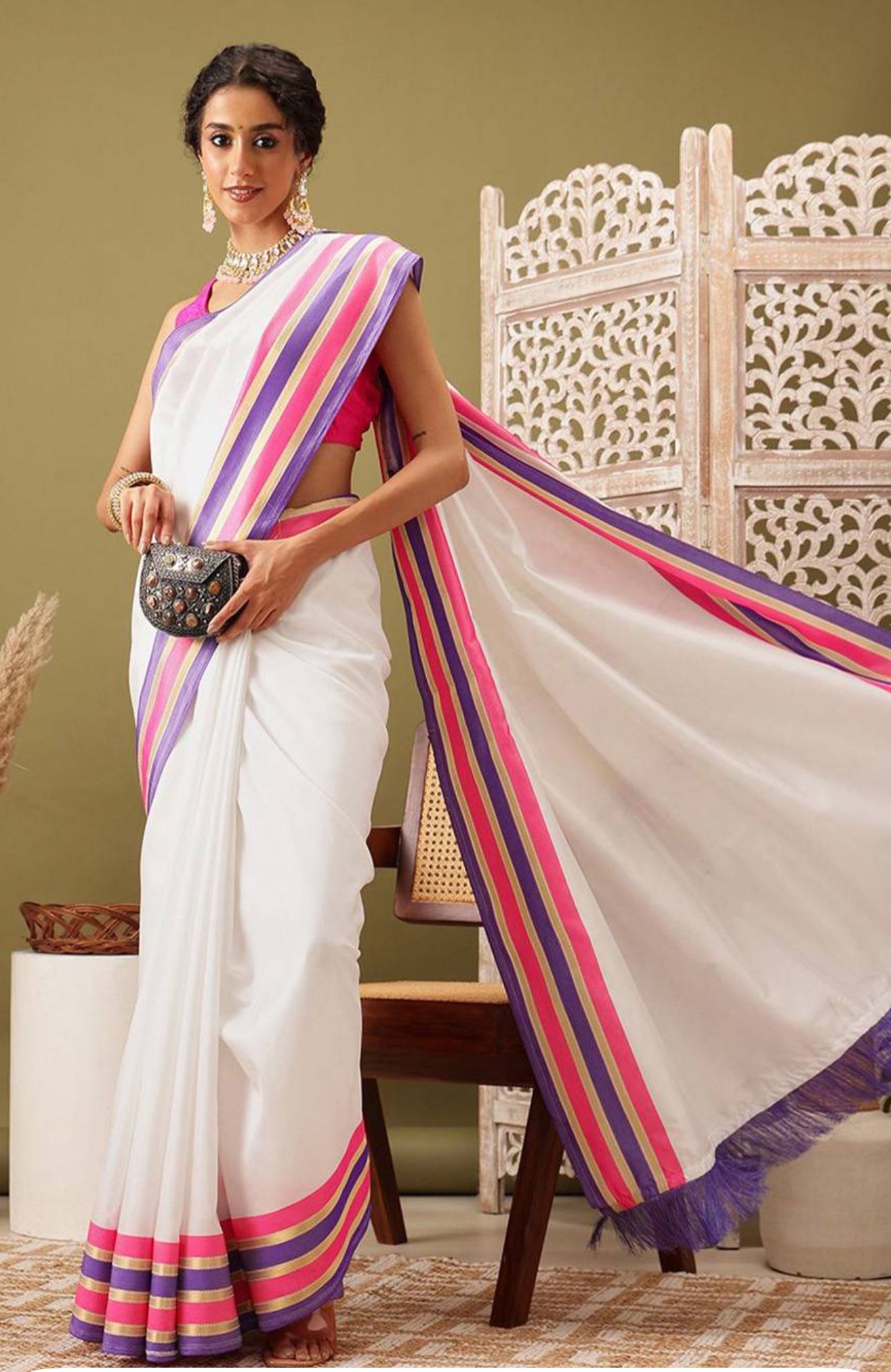 Zari Kasavu Saree in Berlin(Onam Saree)