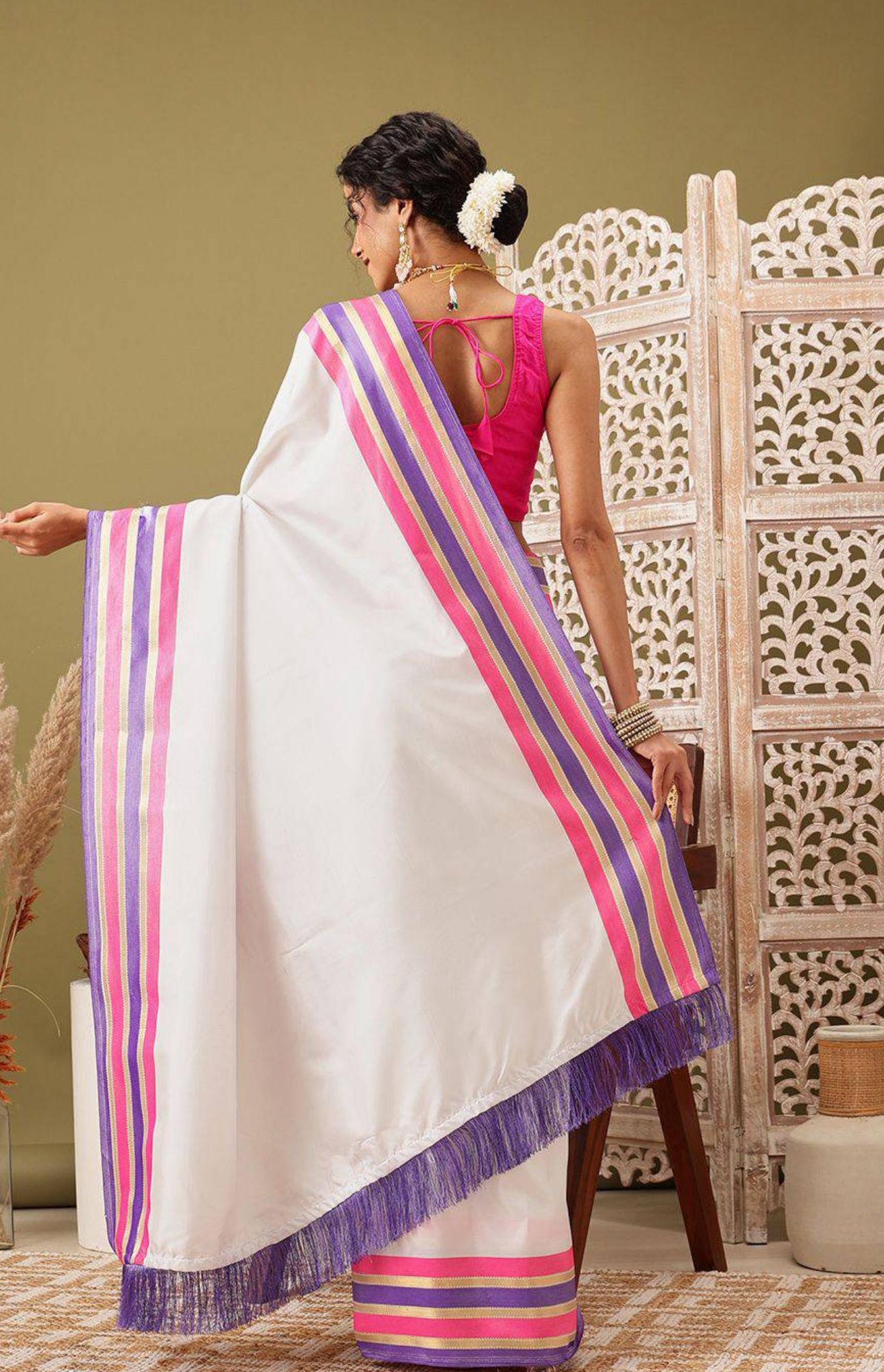 Zari Kasavu Saree in Berlin(Onam Saree)