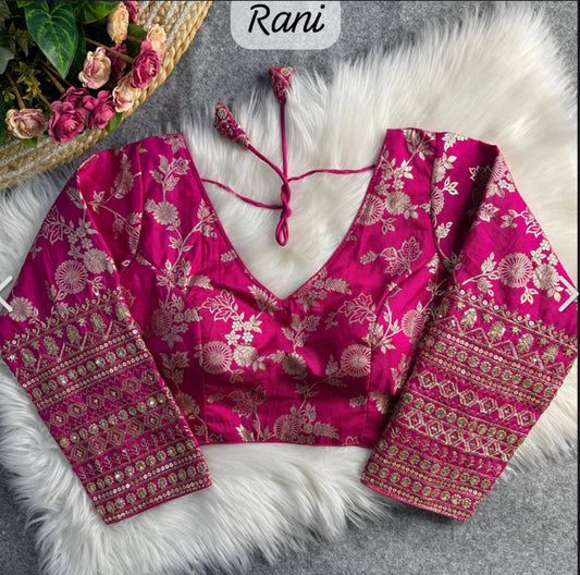 Rani Readymade blouse with embroidery in Germany