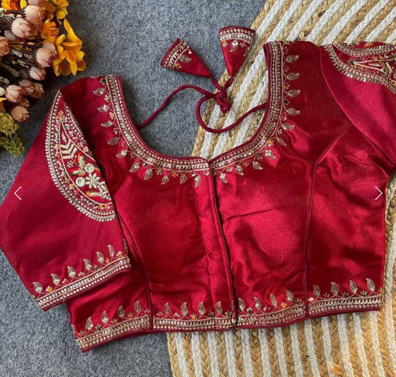 Maroon Party wear heavy blouse in Berlin