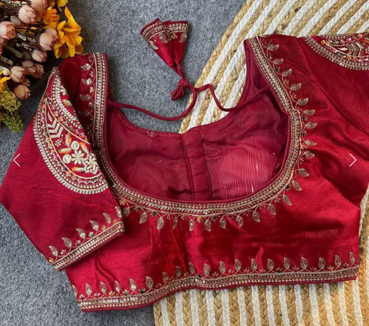 Maroon Party wear heavy blouse in Berlin