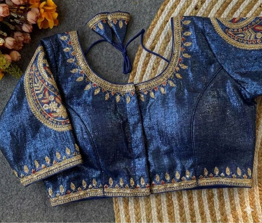 Navy Blue Party wear heavy blouse in Berlin