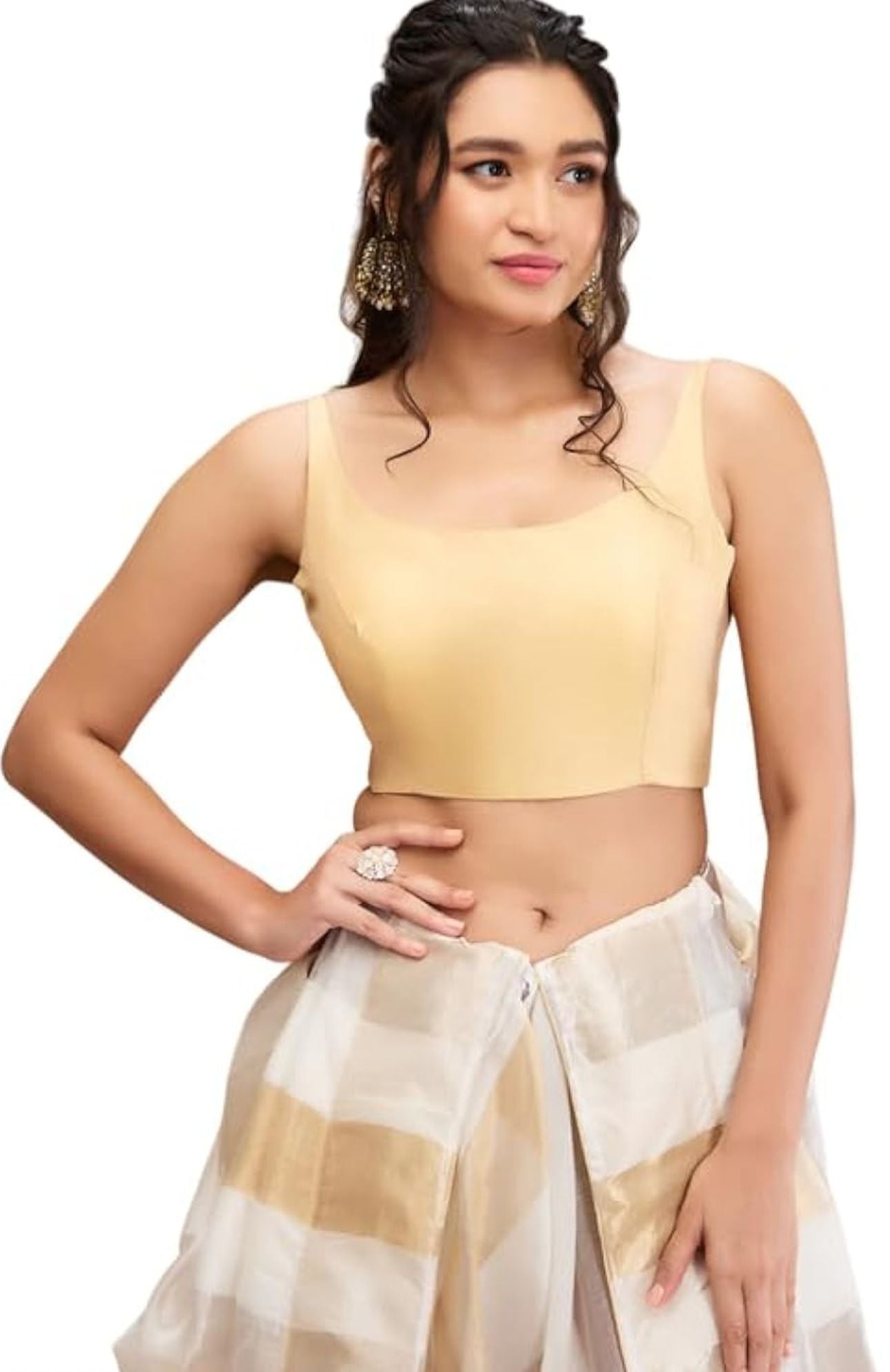 Golden Women Women Back Open Blouse in Germany