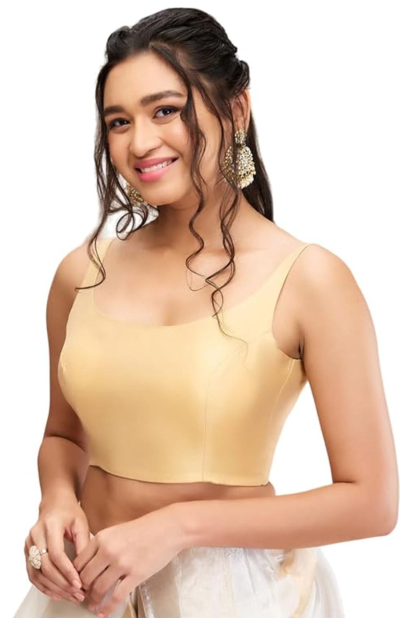 Golden Women Women Back Open Blouse in Germany