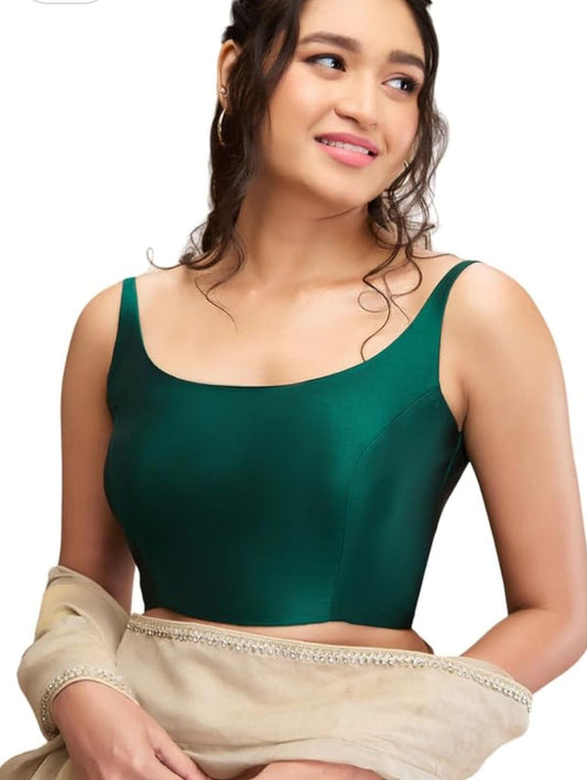 Bottle Green Women Women Back Open Blouse in Germany
