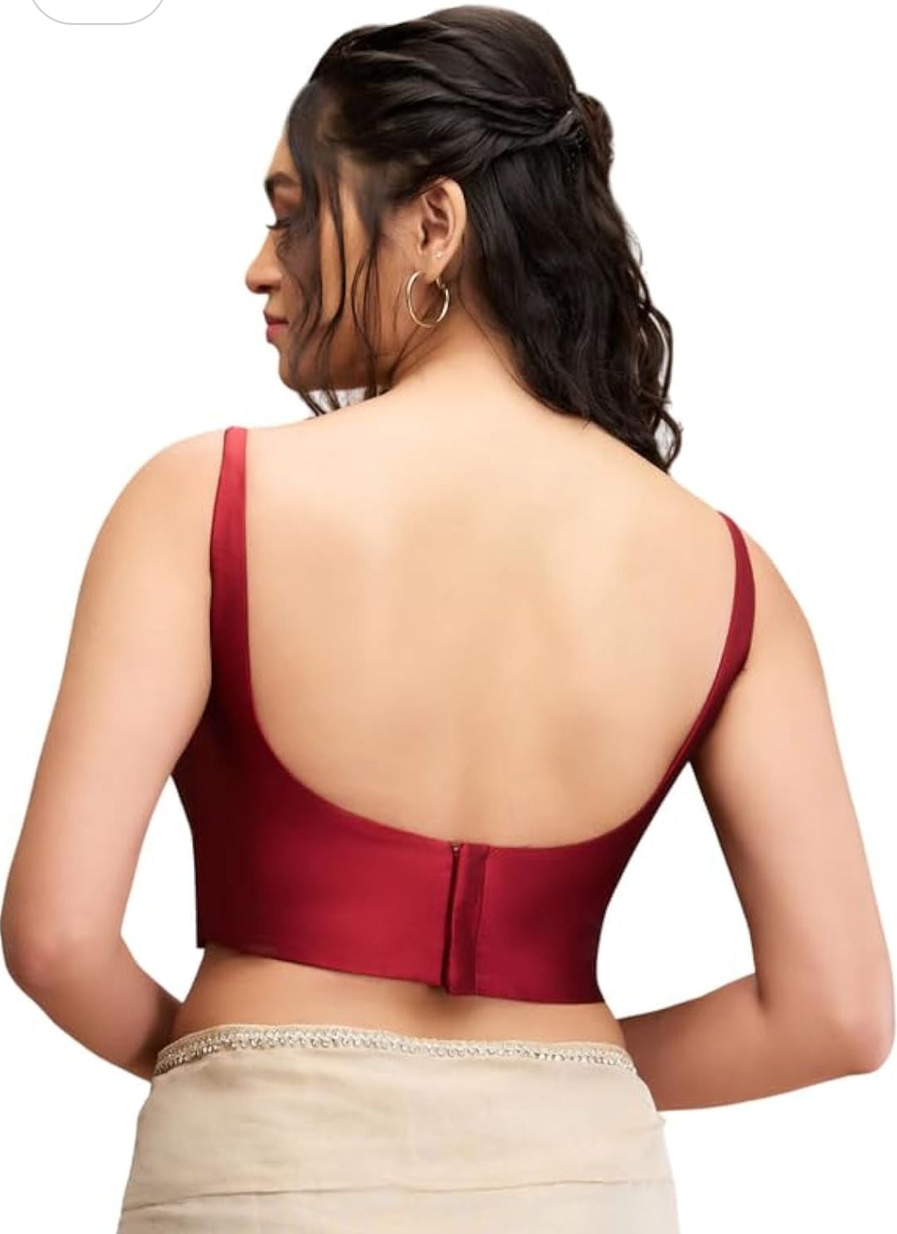 Maroon Women Women Back Open Blouse in Germany